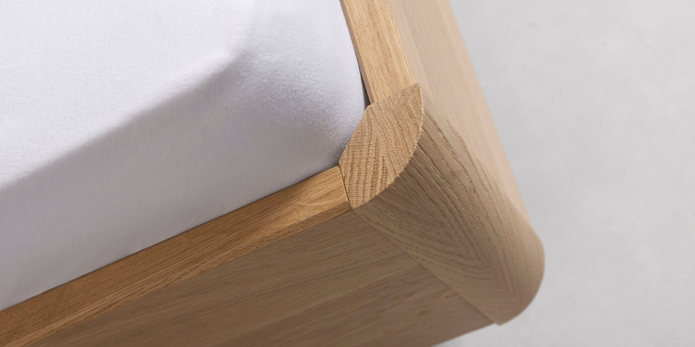 Gaderform Solid Wooden Furniture From The Carpentry In Val Badia The Gardena Range Brings Tranquillity Of Nature Into Your Bedroom With Softly Rounded Corners And A Headboard Available In Many Variations