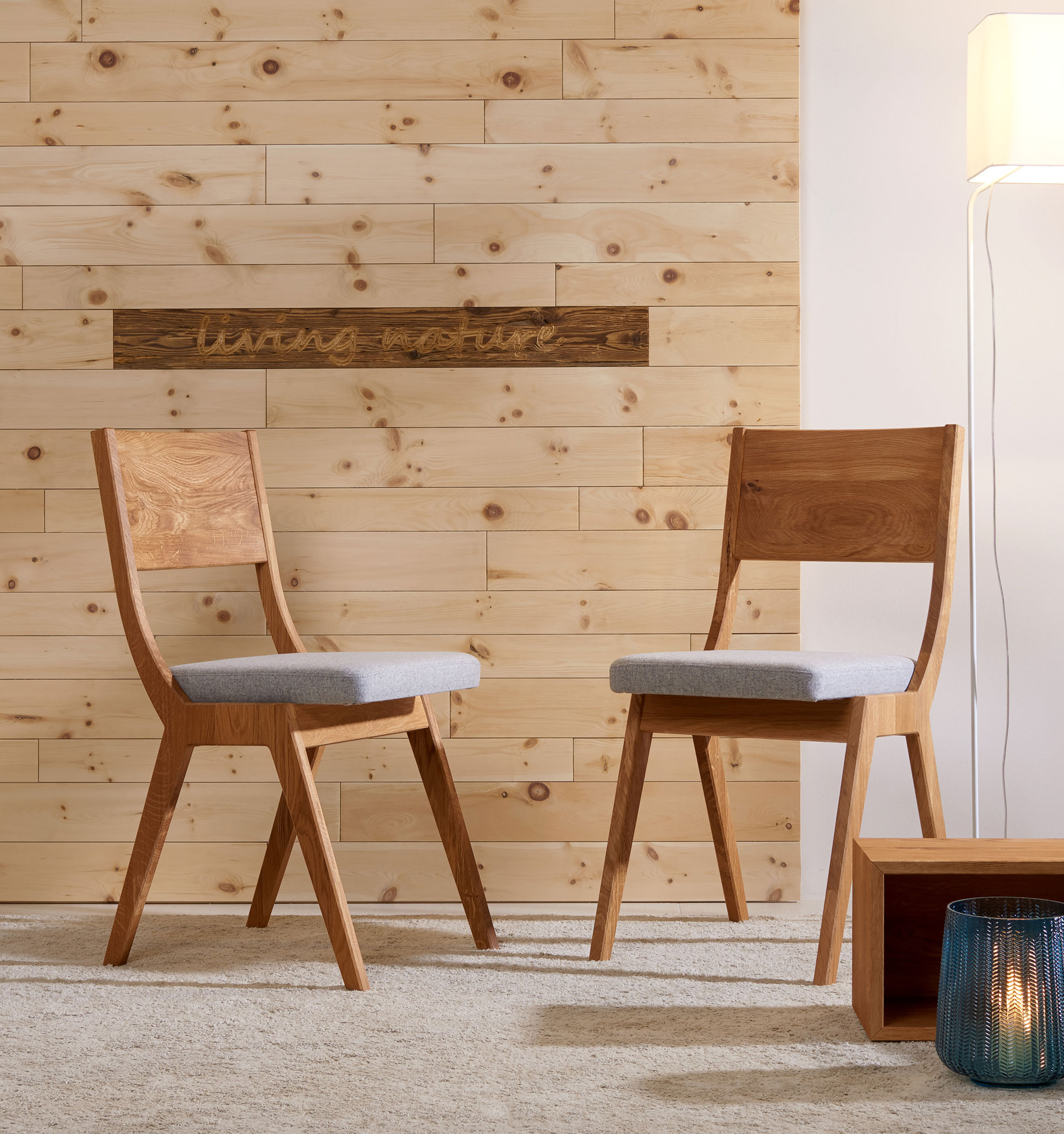 Möbel in Kombination mit Stoffen