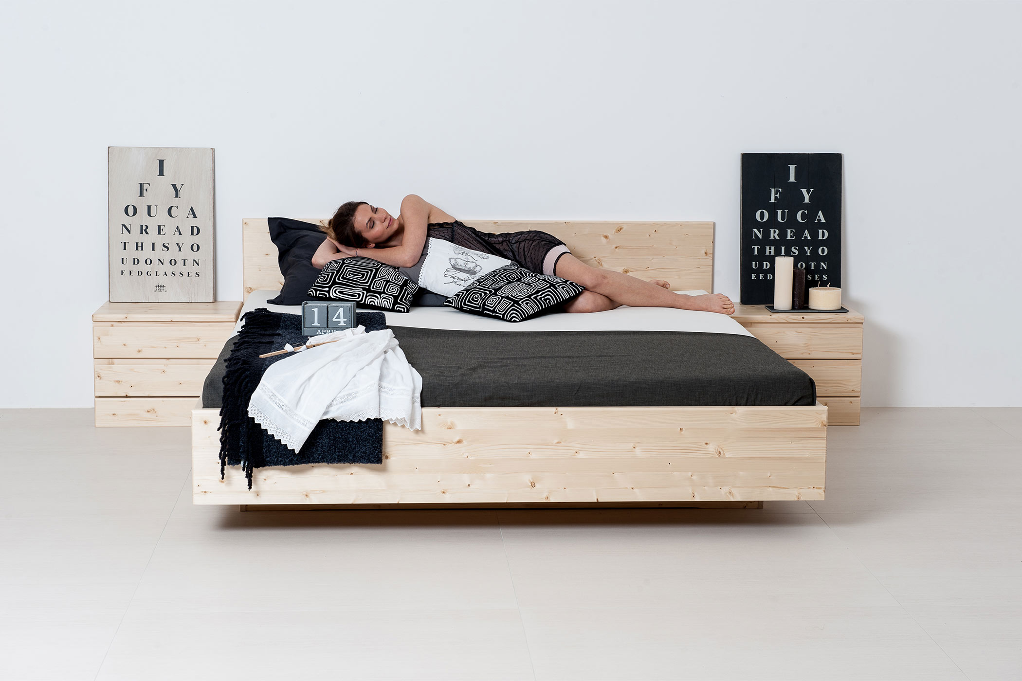 Massivholzbett NEW YORK in Fichte